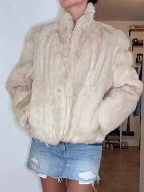 White Fur Coat (100% Fur)